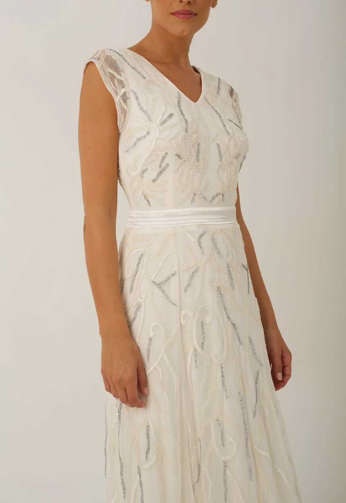 Raishma White Sequin Eden Maxi Gown - Image 6