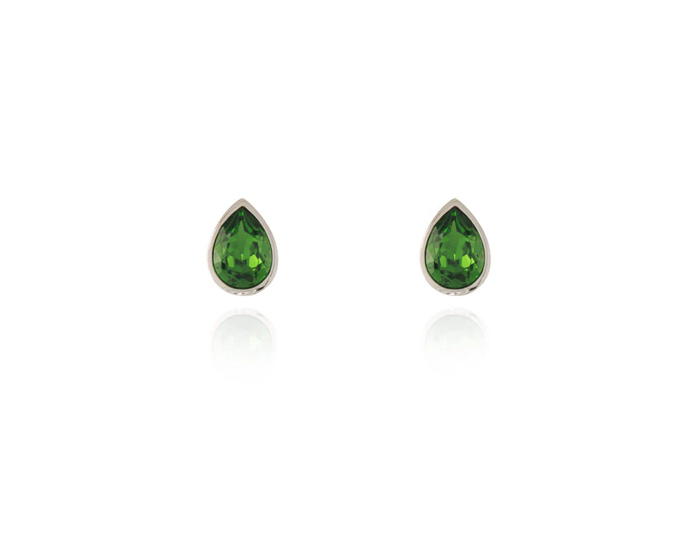 Cachet London Ran Silver Fern Green Earrings - Image 11