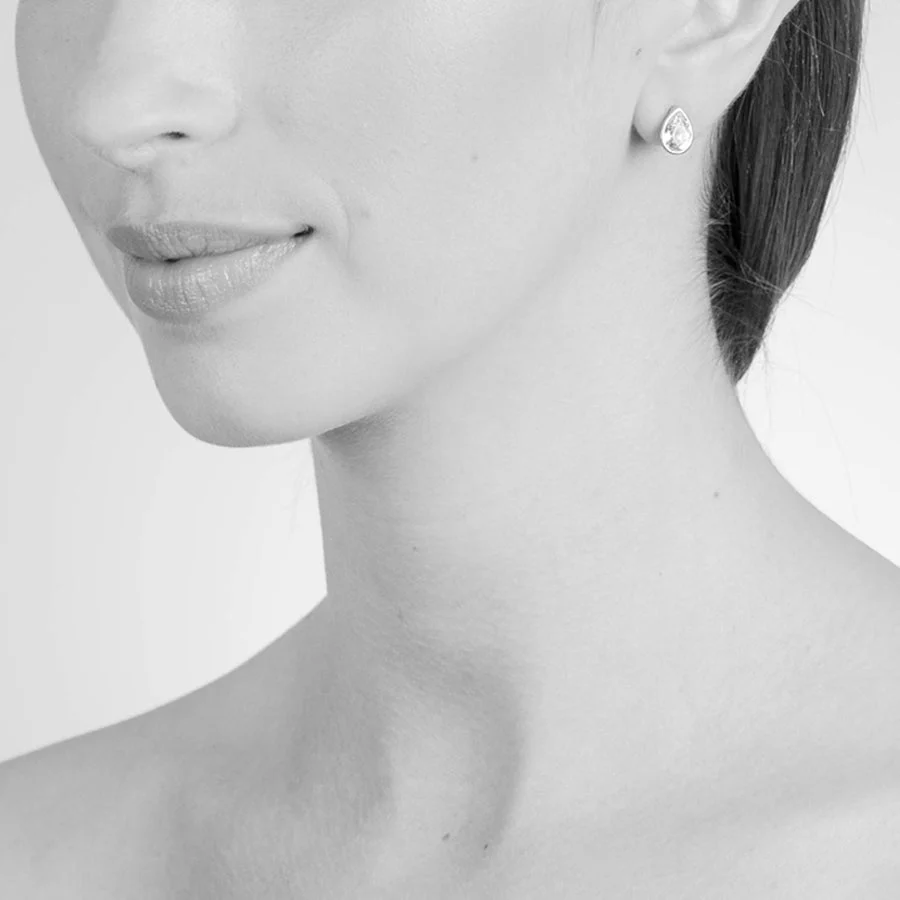 Cachet London Ran Silver Fern Green Earrings - Image 4