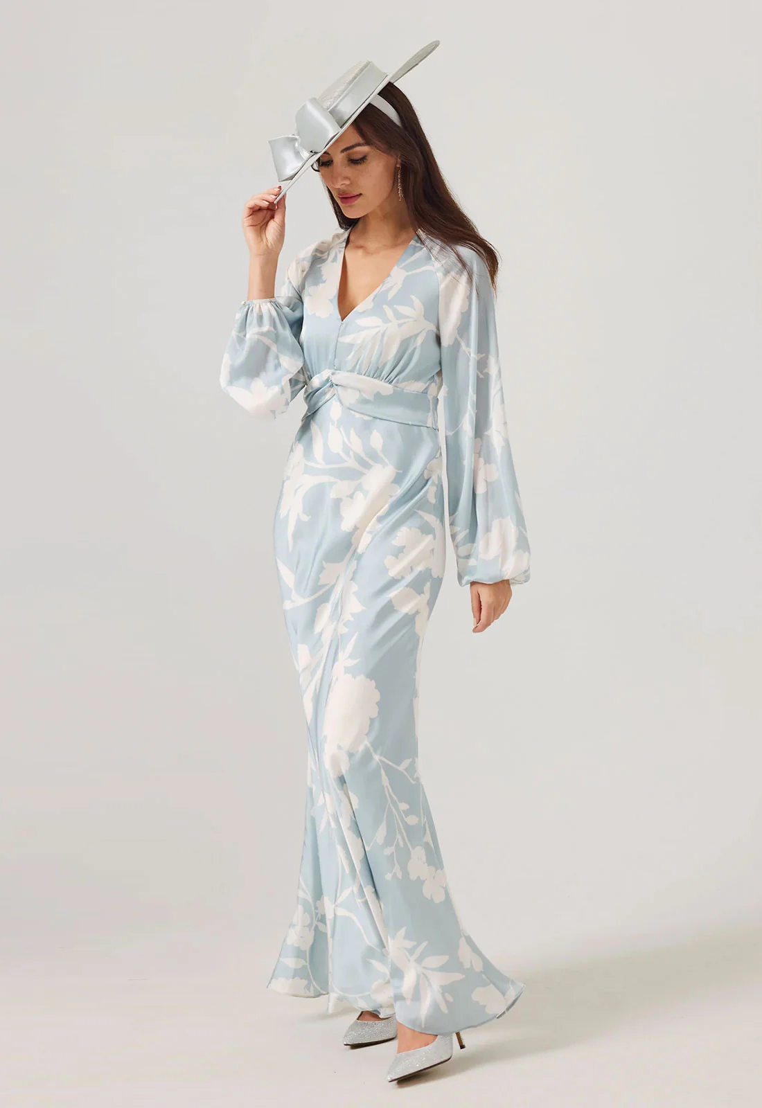 Samantha Jane Blue Eve Maxi Dress - Image 2