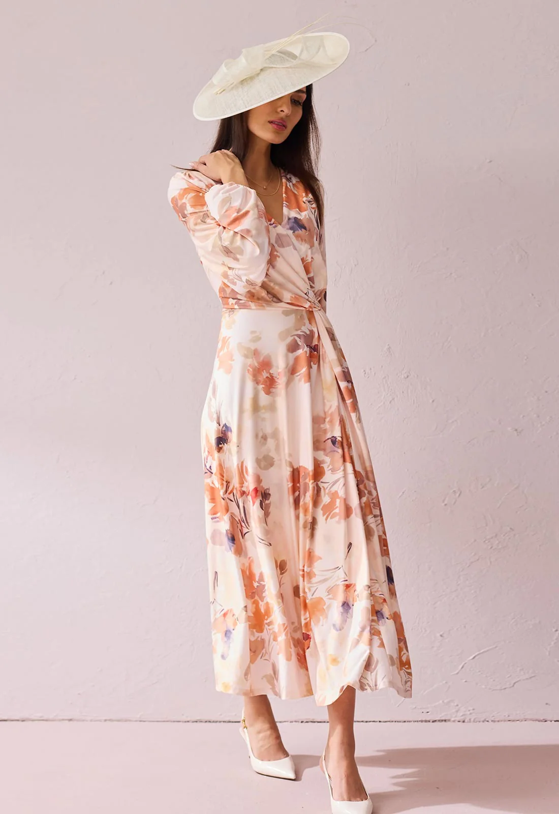 Samantha Jane Blush Peaches Cocktail Dress - Image 3