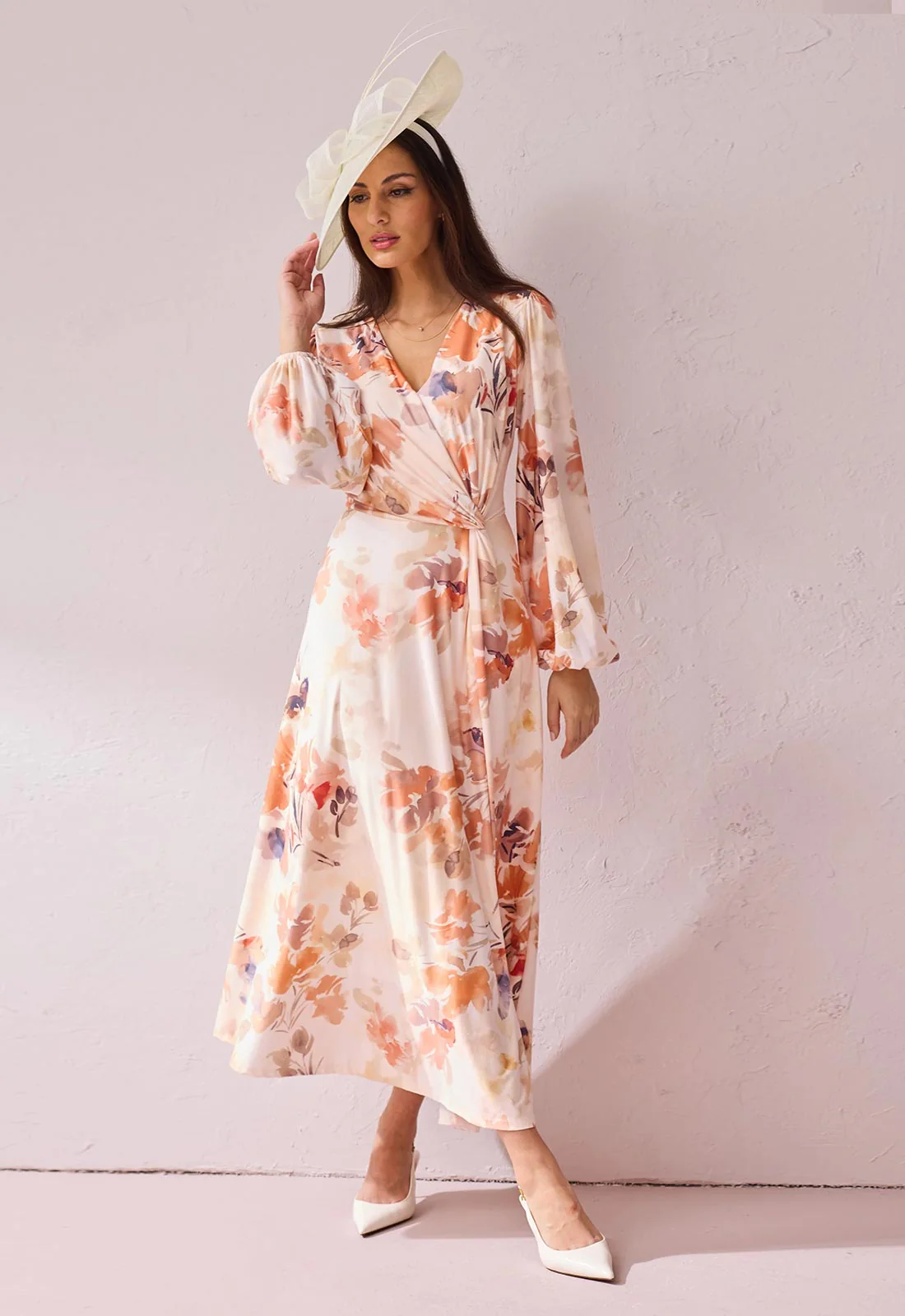 Samantha Jane Blush Peaches Cocktail Dress - Image 4