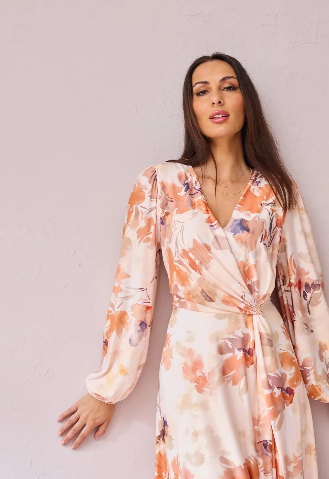 Samantha Jane Blush Peaches Cocktail Dress - Image 5