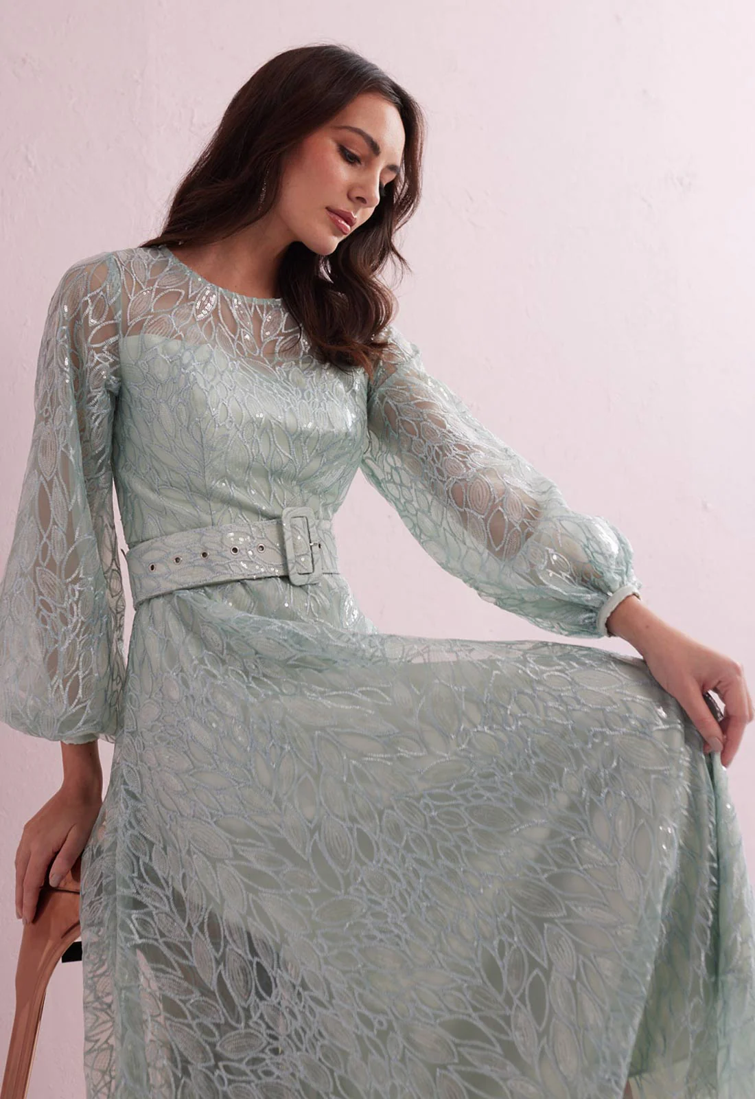 Samantha Jane Mint Grace Cocktail Dress - Image 5