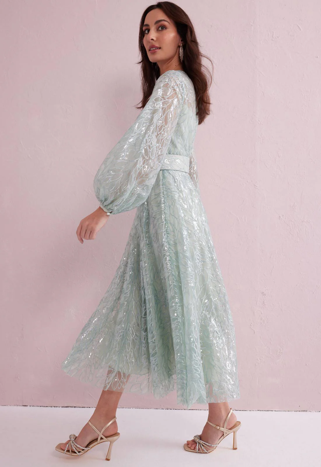 Samantha Jane Mint Grace Cocktail Dress - Image 6