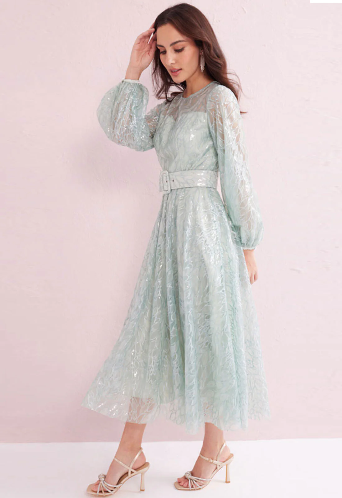 Samantha Jane Mint Grace Cocktail Dress - Image 8