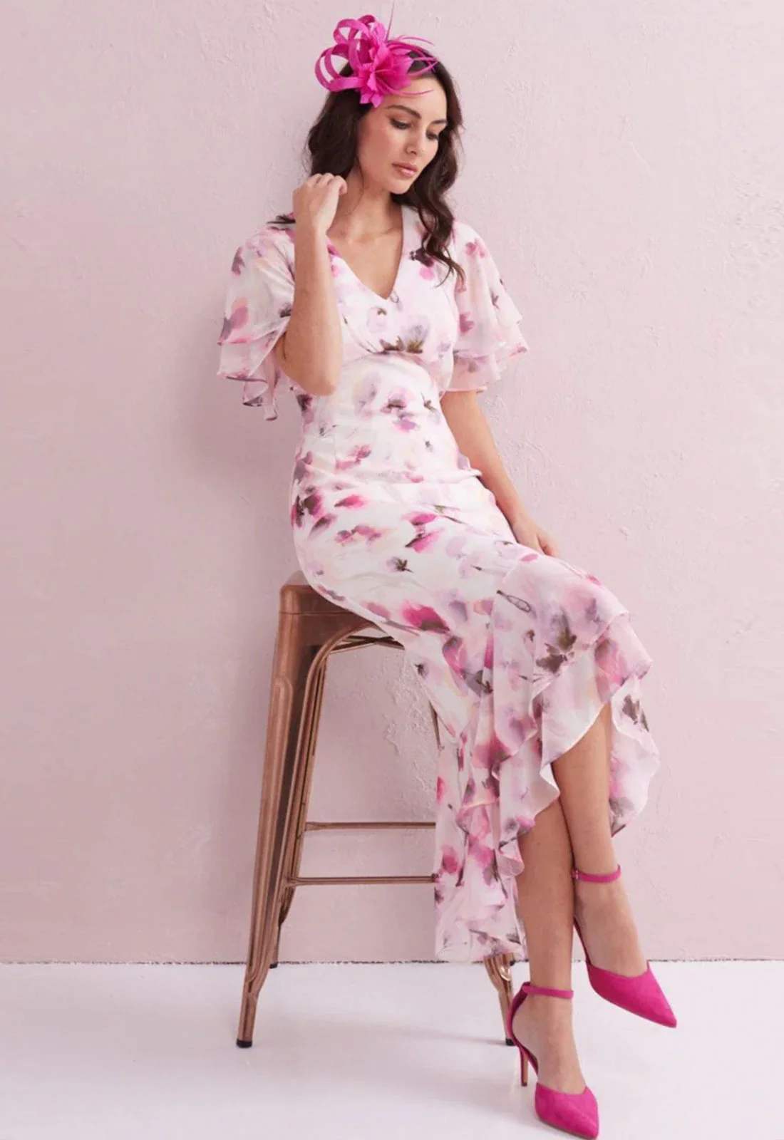 Samantha Jane Pink Astrid Cocktail Dress - Image 2