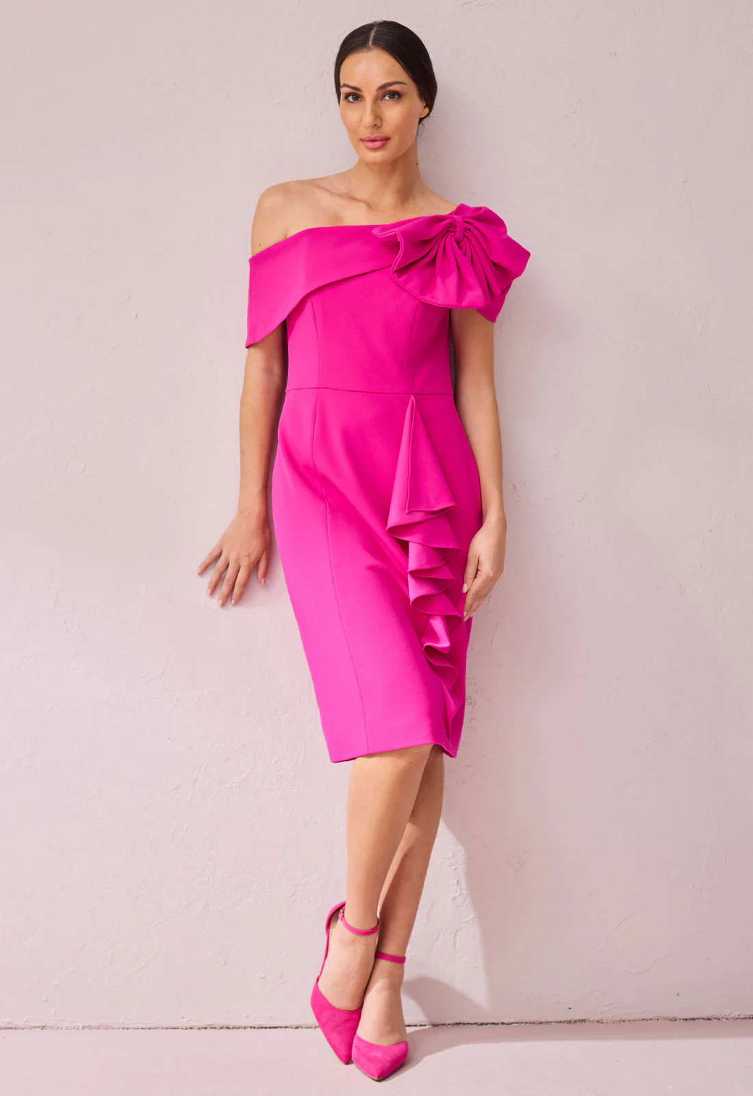Samantha Jane Pink Meghan Cocktail Dress - Image 2