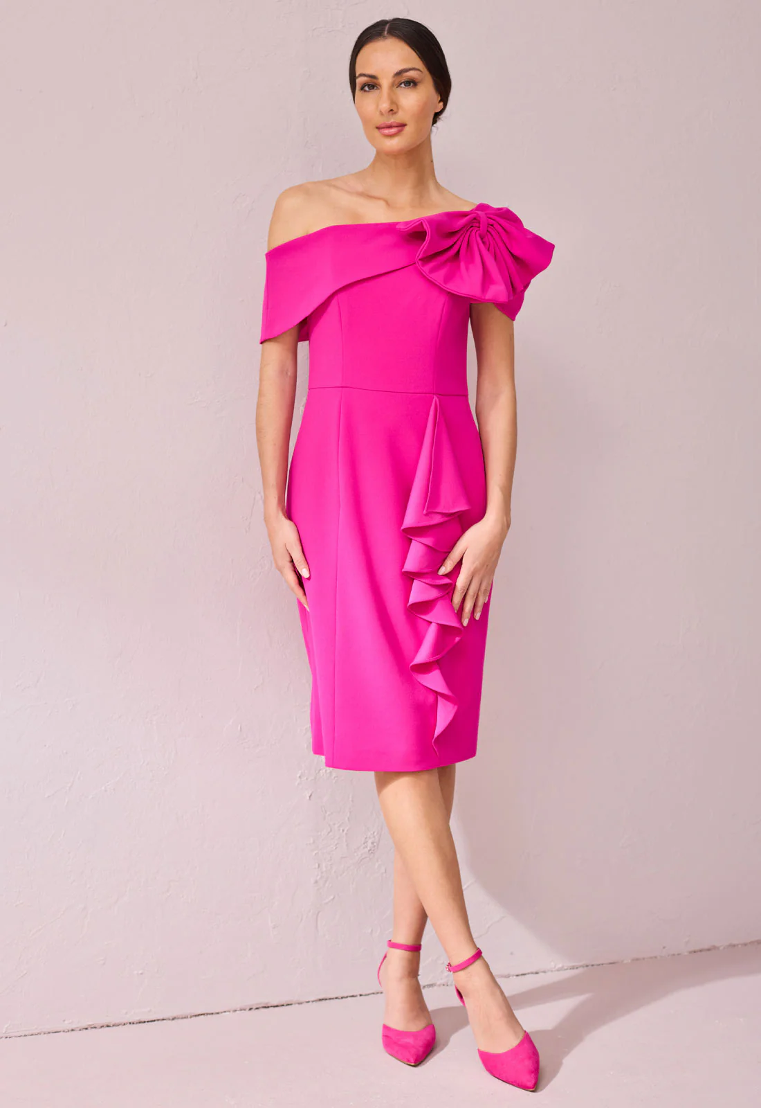 Samantha Jane Pink Meghan Cocktail Dress - Image 4
