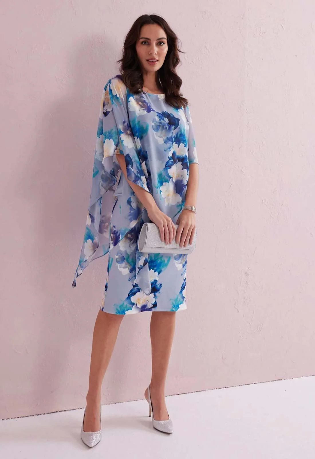 Samantha Jane Sky Blue Rosalia Cocktail Dress