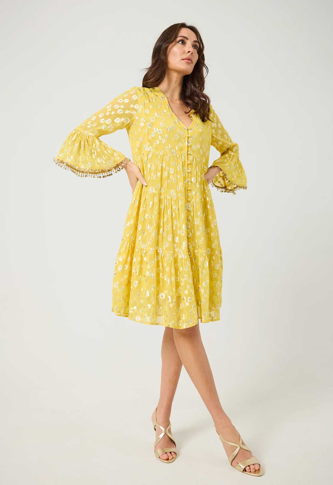 Samantha Jane Yellow Orla Beach Dress - Image 6