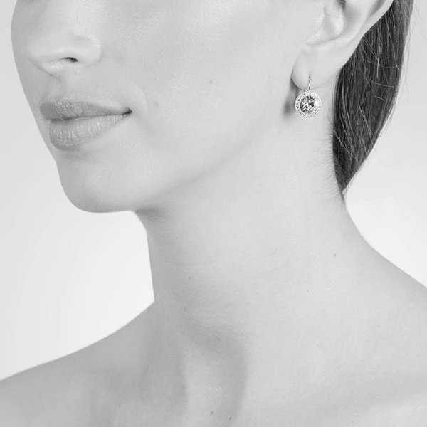 Cachet London Sosie Pavee Silver Earrings - Image 2