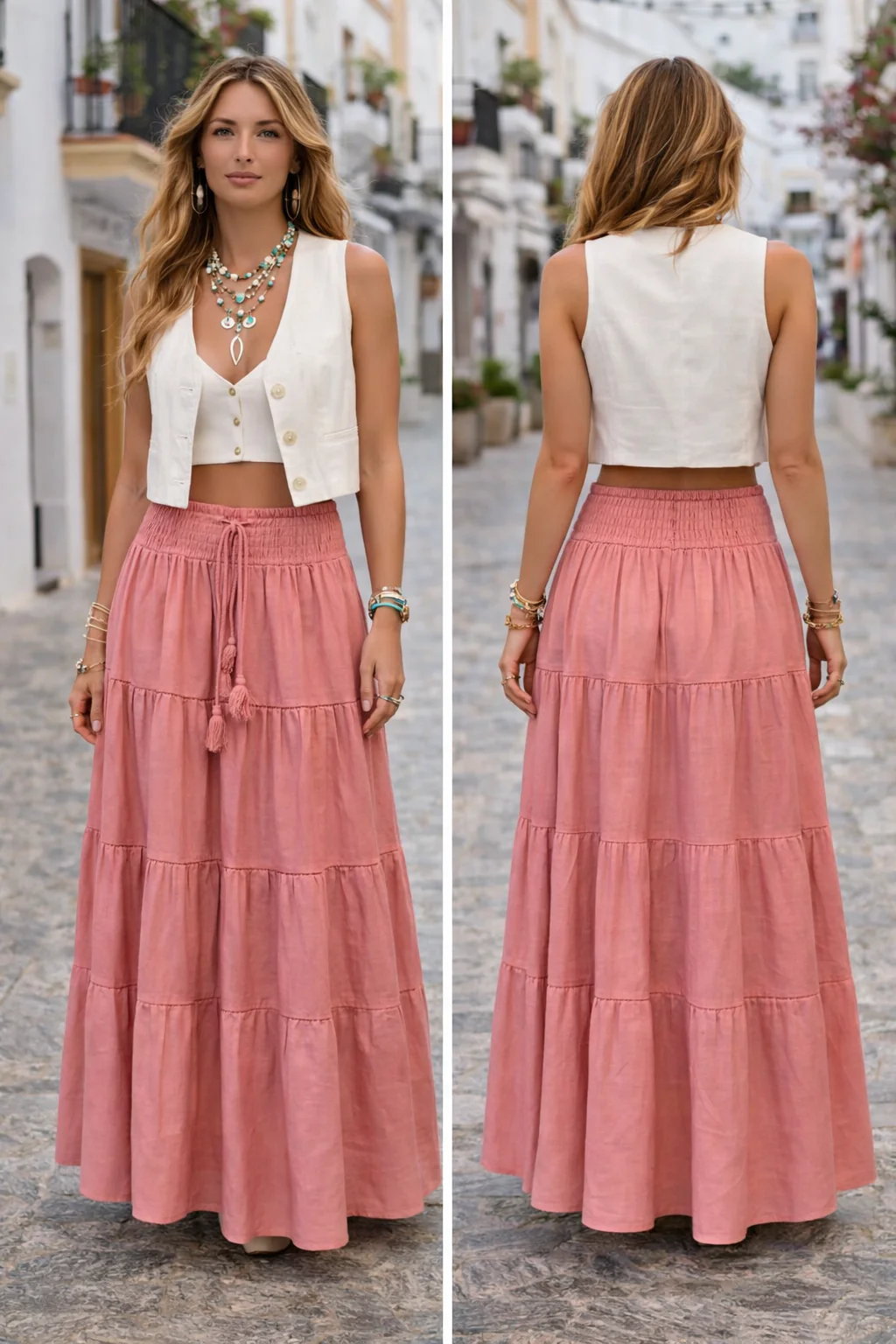 Soul Of Sita Alice Cotton Voile Long Gypsy Skirt - Image 2