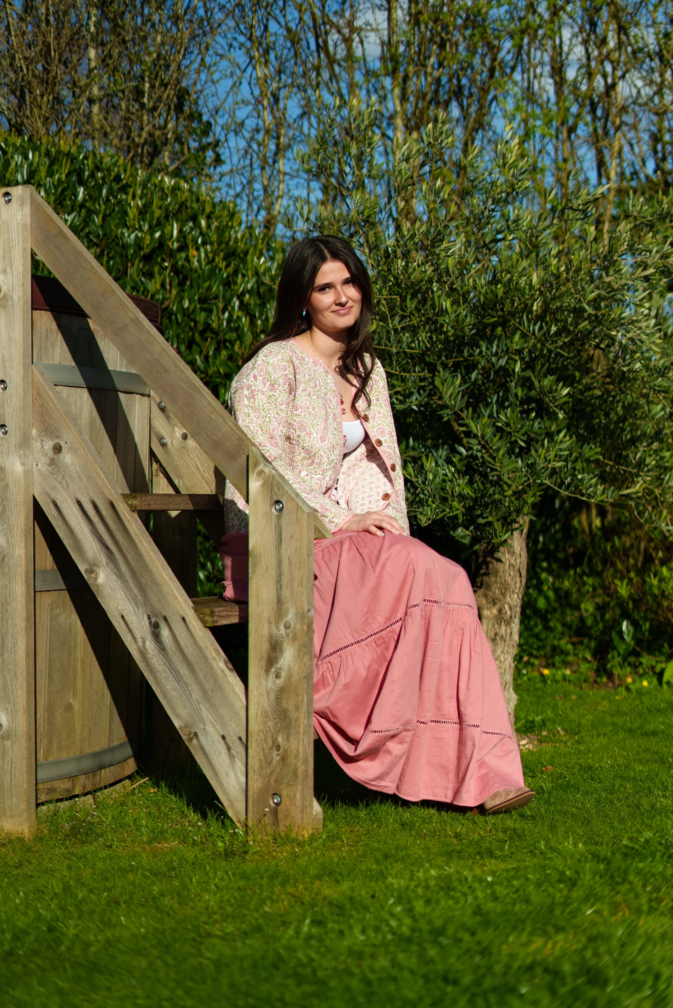 Soul Of Sita Alice Cotton Voile Long Gypsy Skirt - Image 4