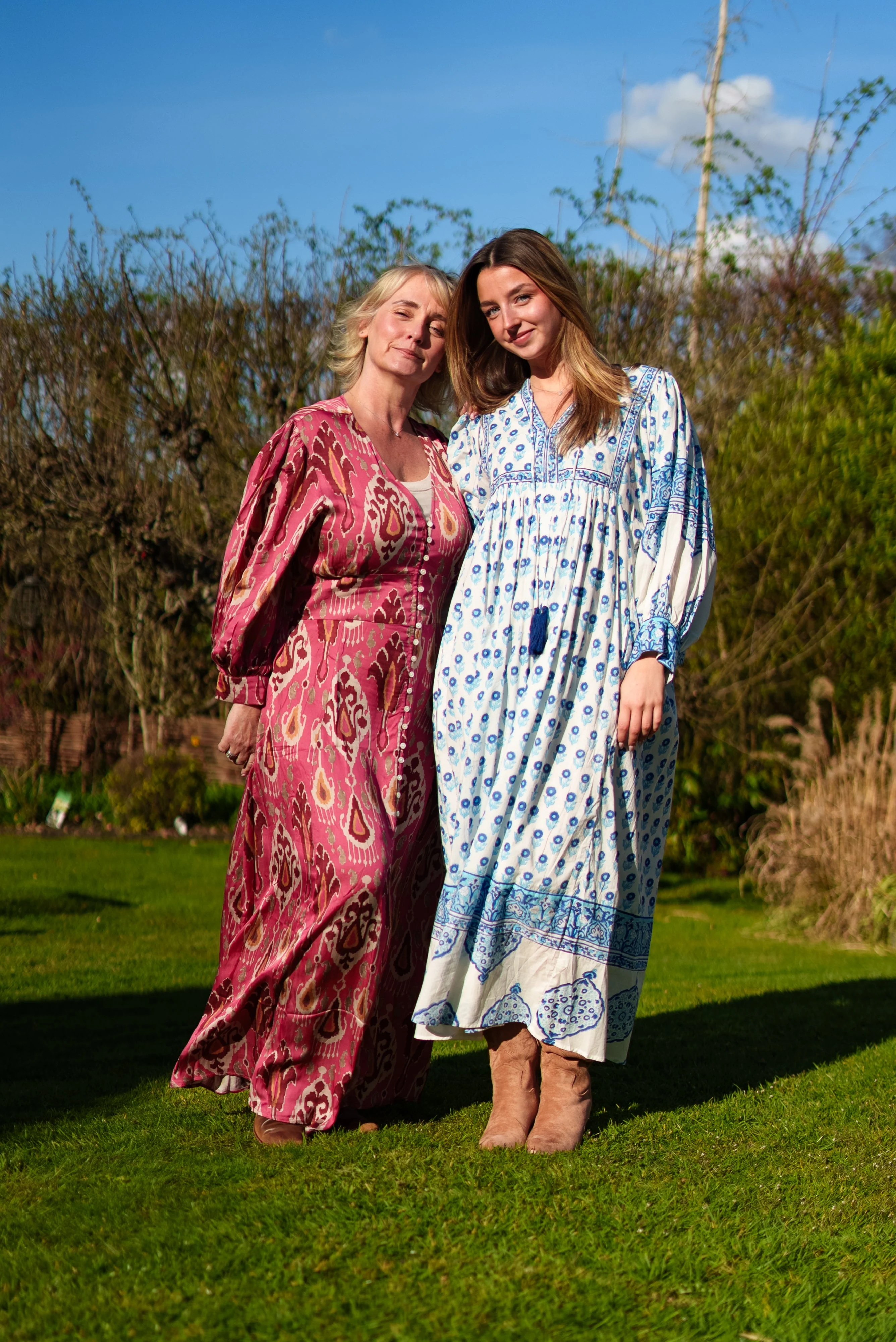 Soul Of Sita Amelia Floaty Sleeve Folk Print Maxi Dress - Image 9