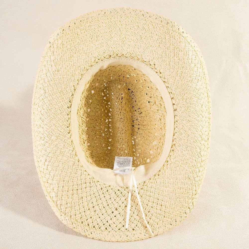 Soul Of Sita Braided Beads Straw Cowboy Hat: Ka - Image 7