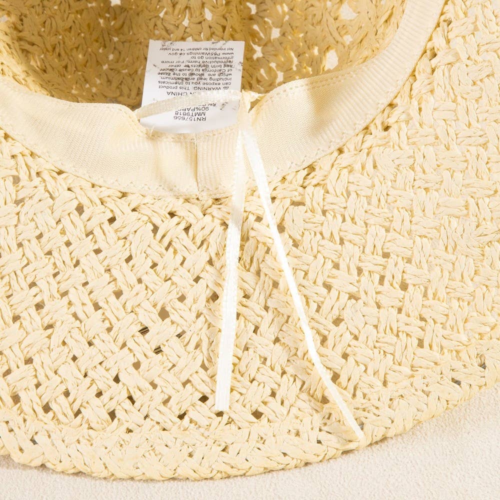 Soul Of Sita Braided Beads Straw Cowboy Hat: Ka - Image 8