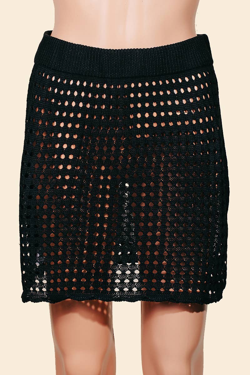 Soul Of Sita Crochet Skirt Cover Up: Wh - Image 4