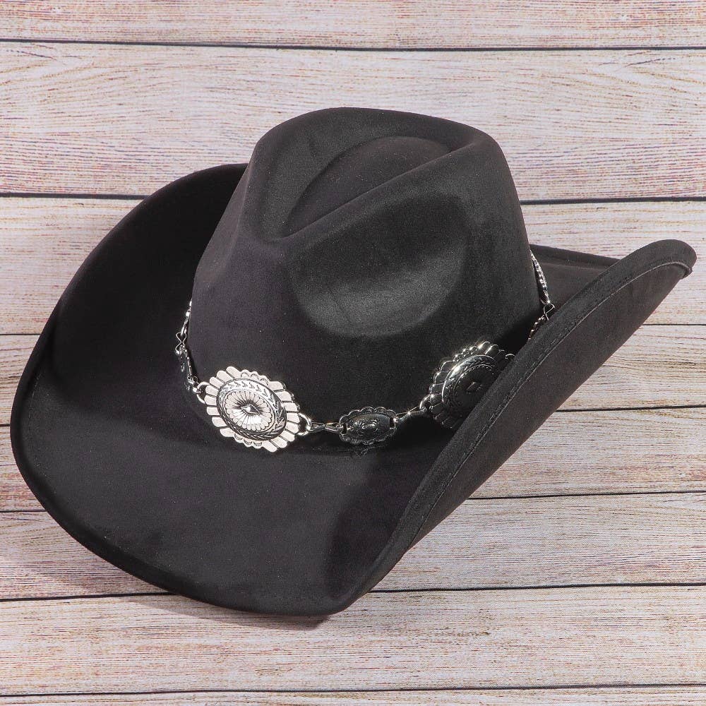 Soul Of Sita Western Concho Cowboy Hat: Dbr - Image 13