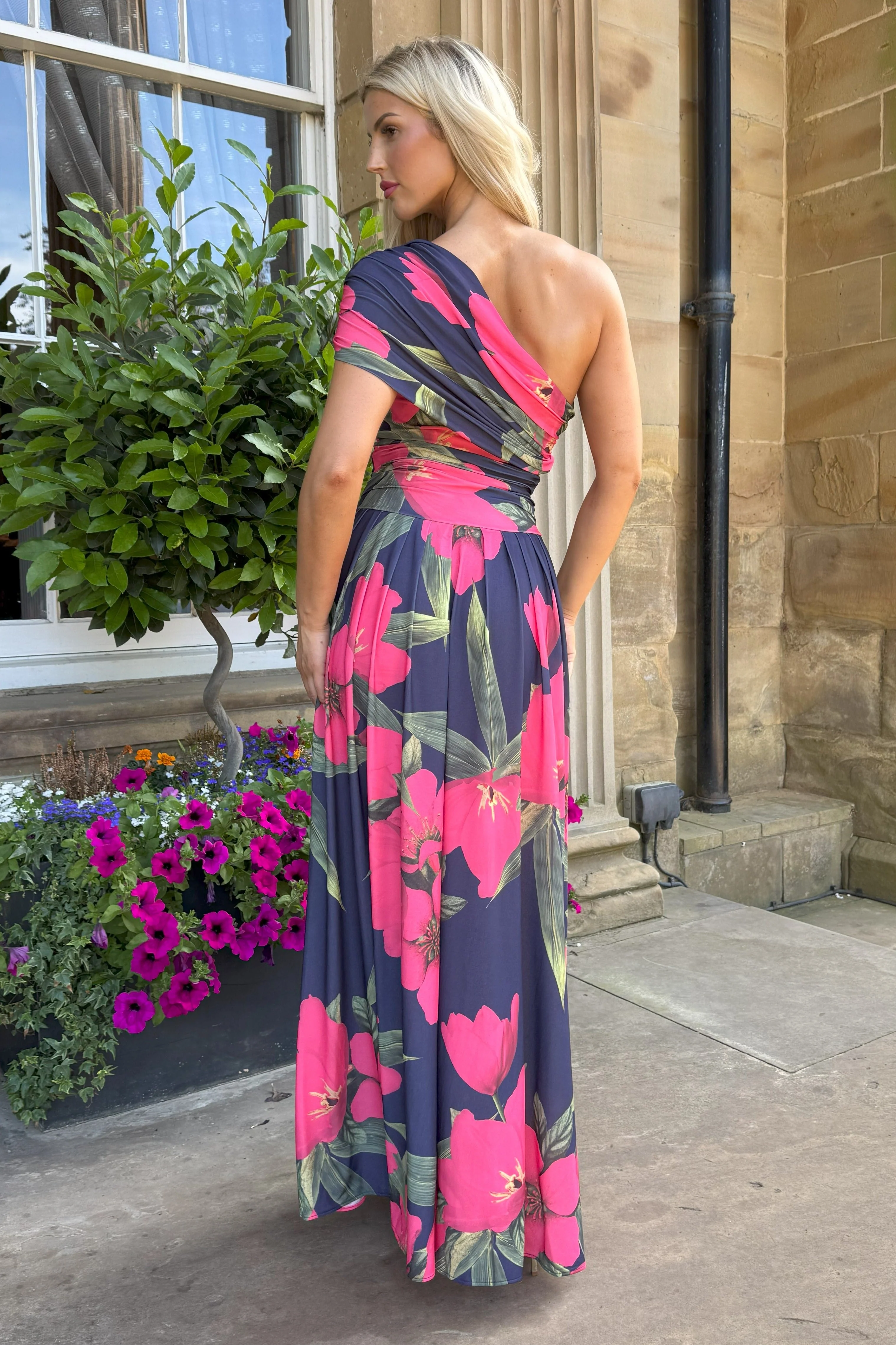 Atom Label Fuchsia Lily Print Ss26 Rhenium Maxi - Image 5