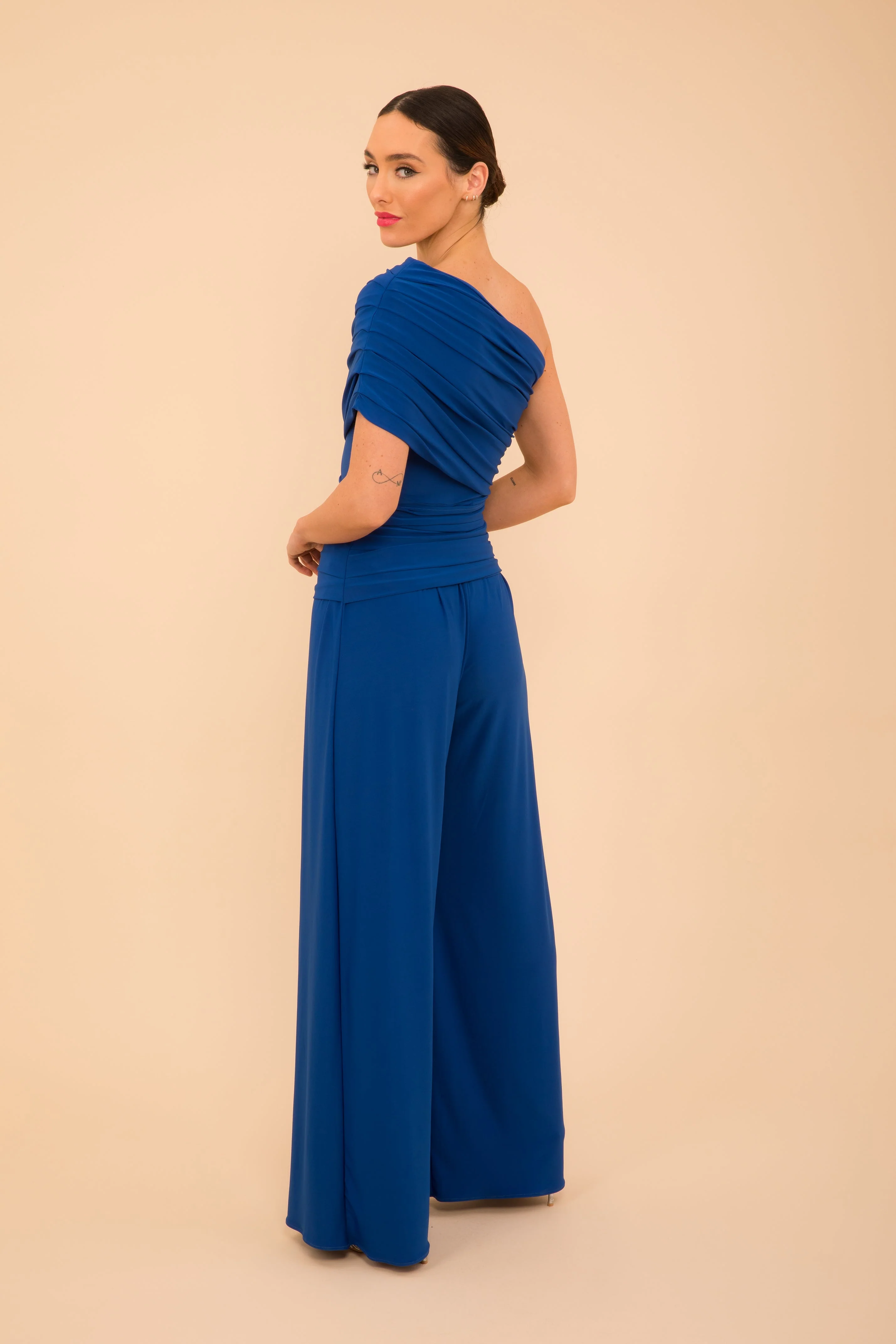 Atom Label Cobalt Ss26 Rhodium Jumpsuit - Image 3