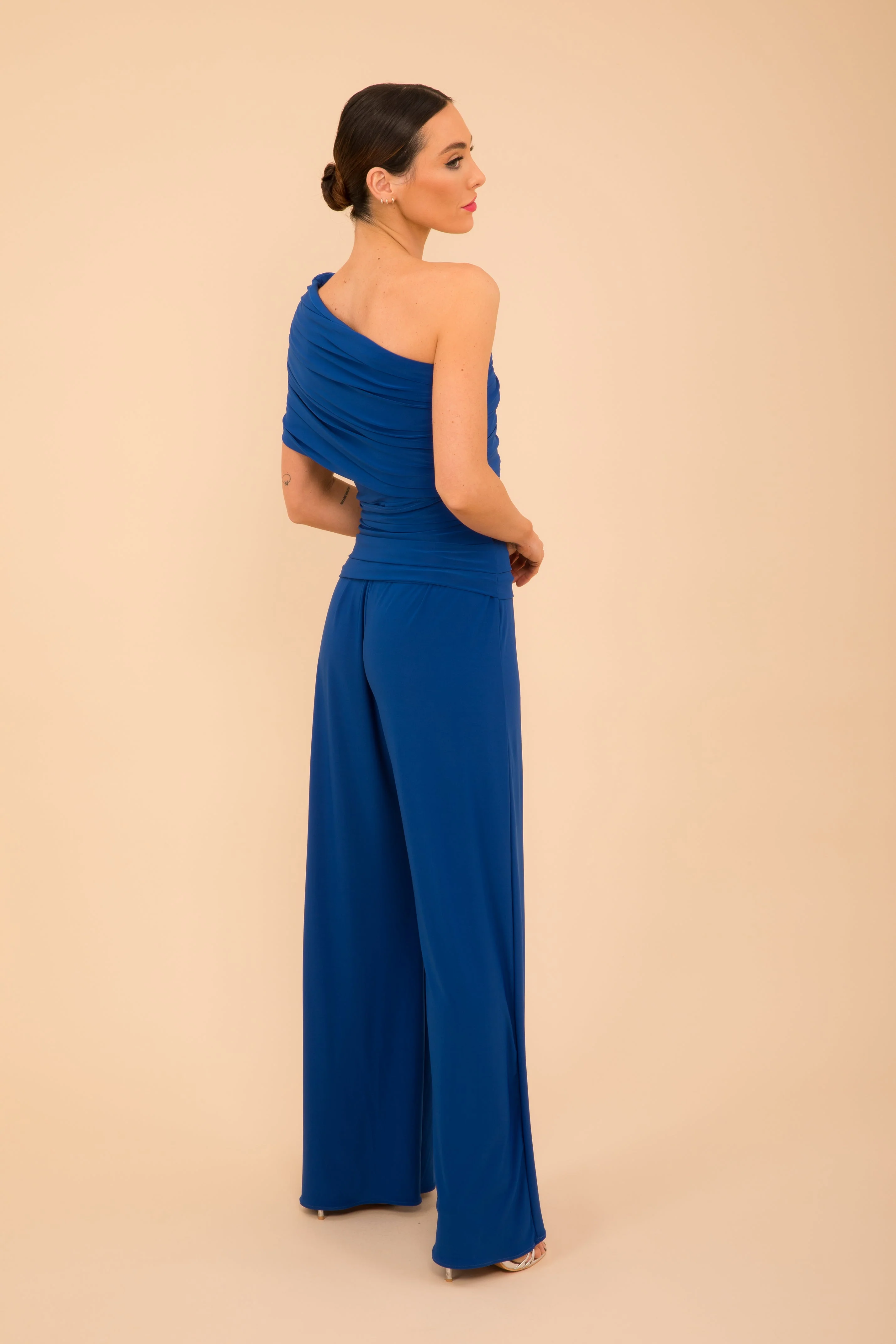Atom Label Cobalt Ss26 Rhodium Jumpsuit - Image 5