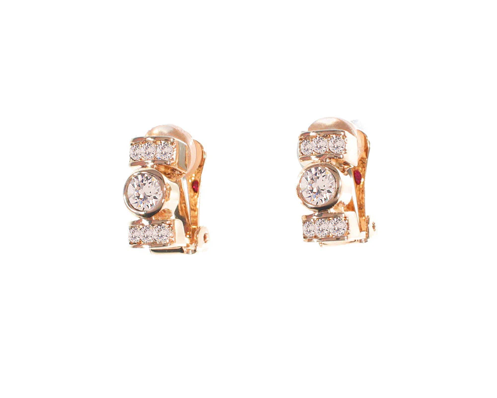Cachet London Terri Rose Gold Clip On Earrings - Image 10
