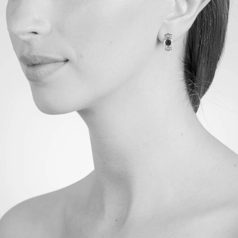 Cachet London Terri Silver Clip On Earrings - Image 2