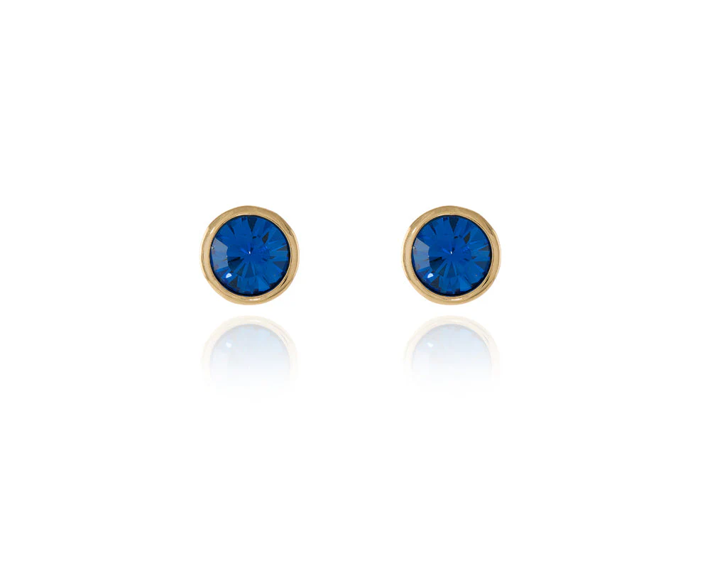Cachet London Thisbe Gold Sapphire Earrings - Image 11