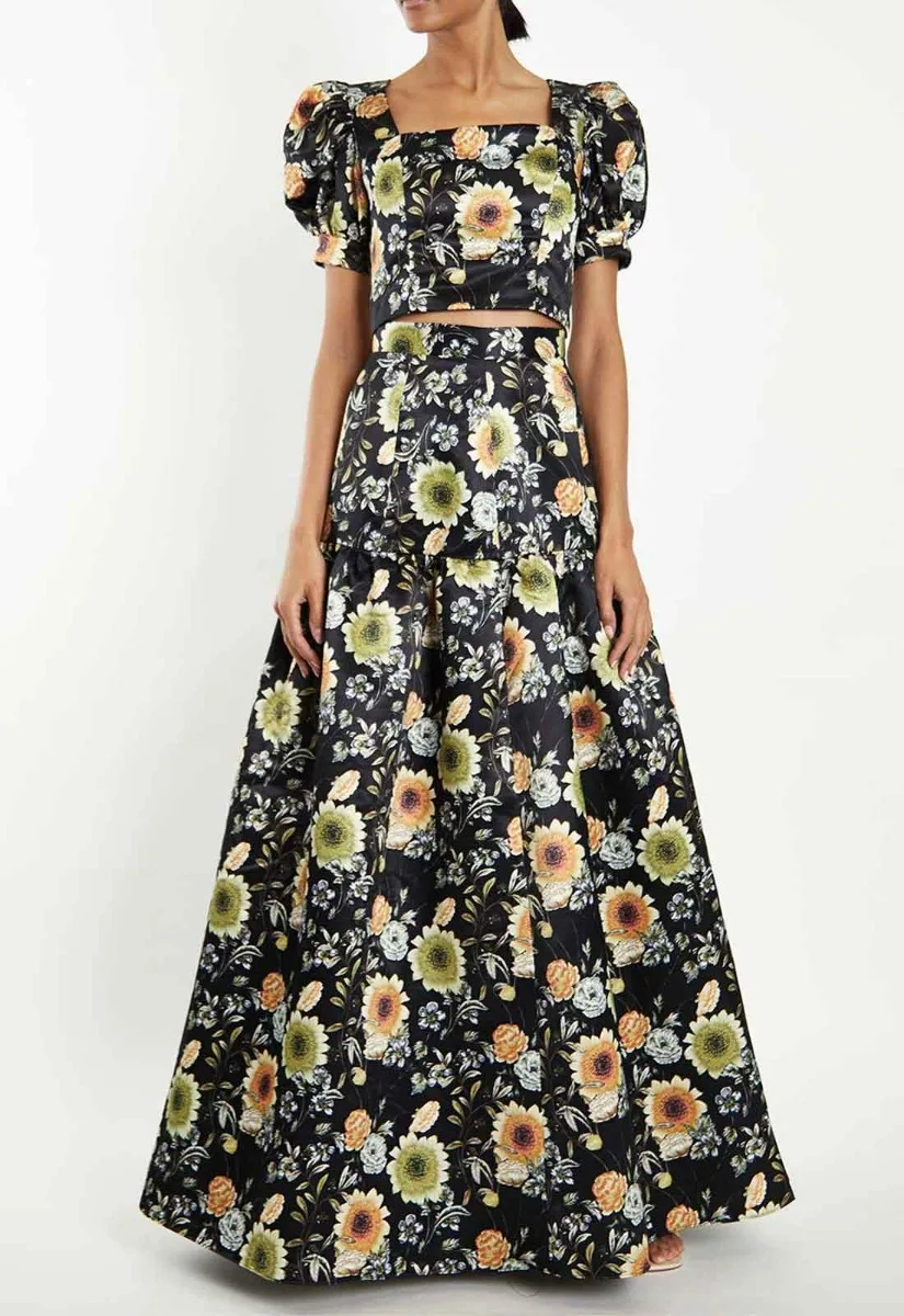 True Decadence Black Mustard Print Top - Image 5