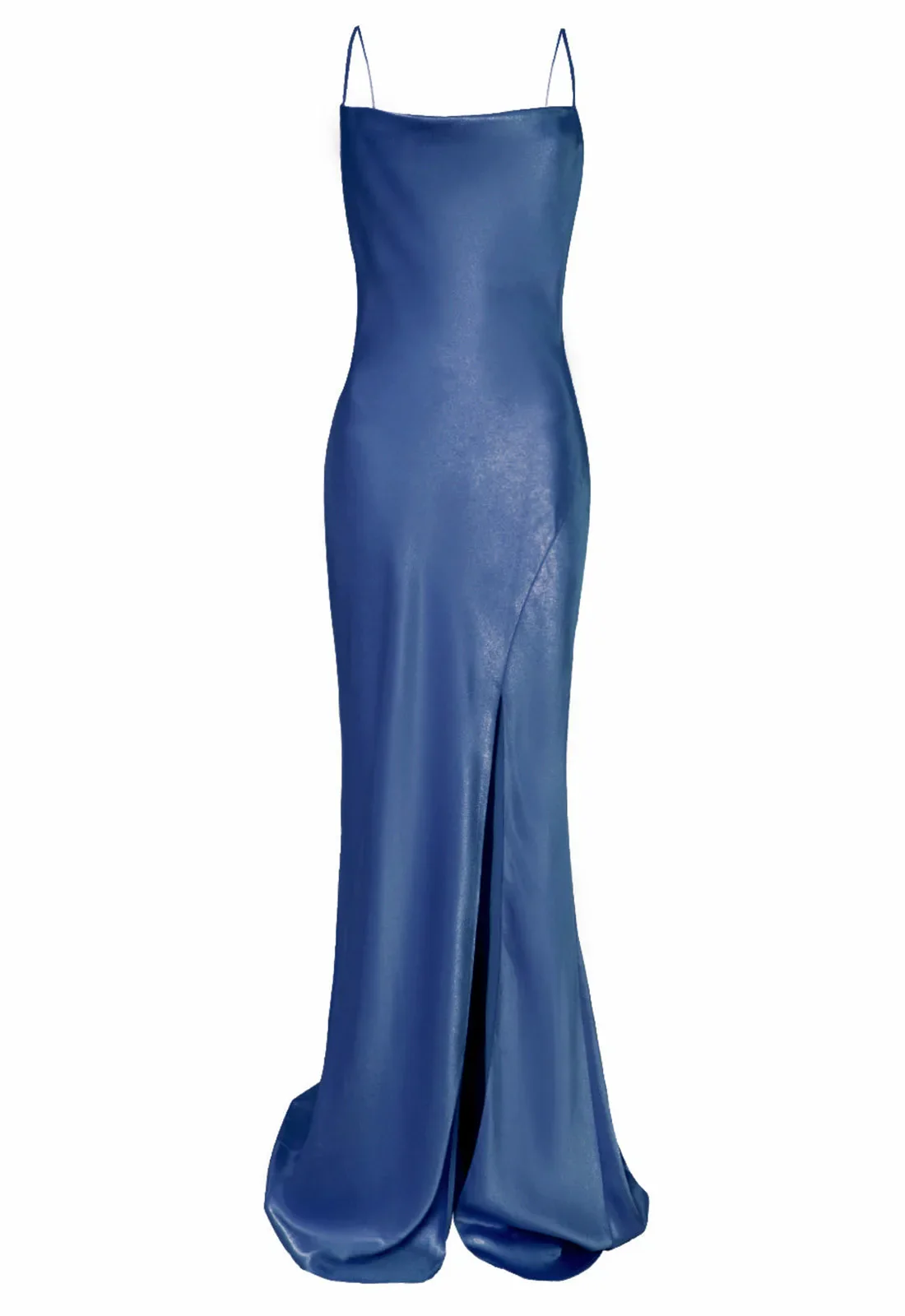 True Decadence Navy Satin Slip Maxi Dress - Image 6