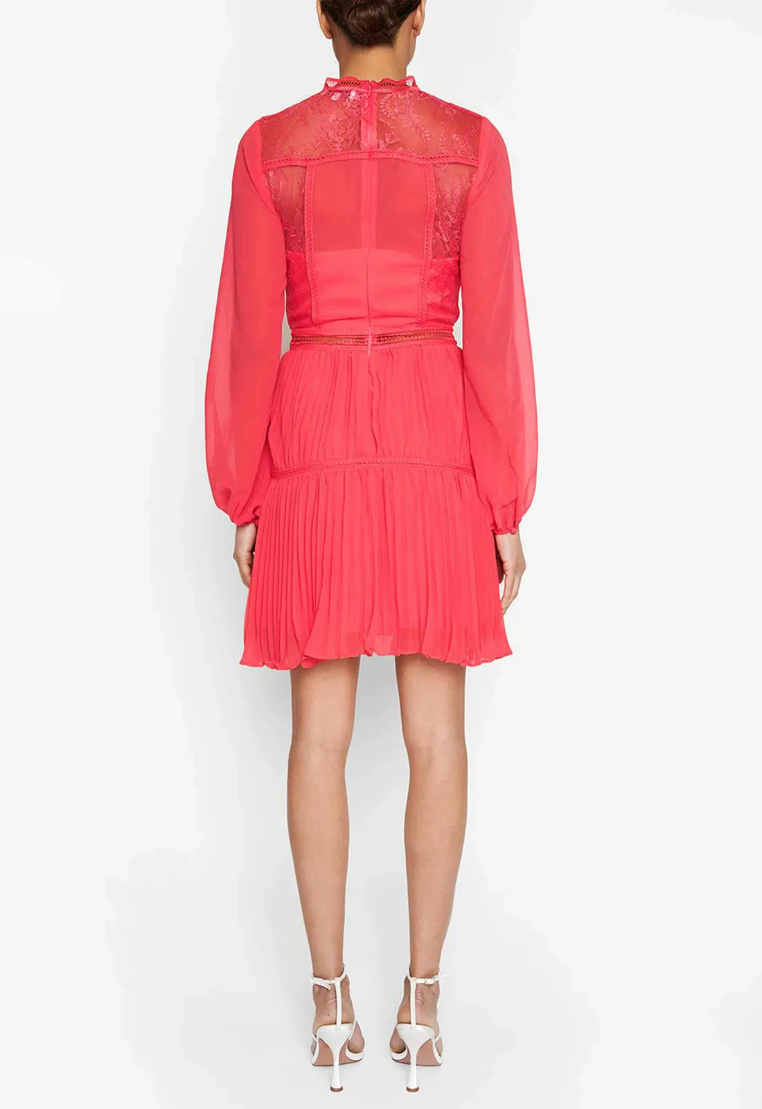 True Decadence Neon Rose Mini Dress - Image 2