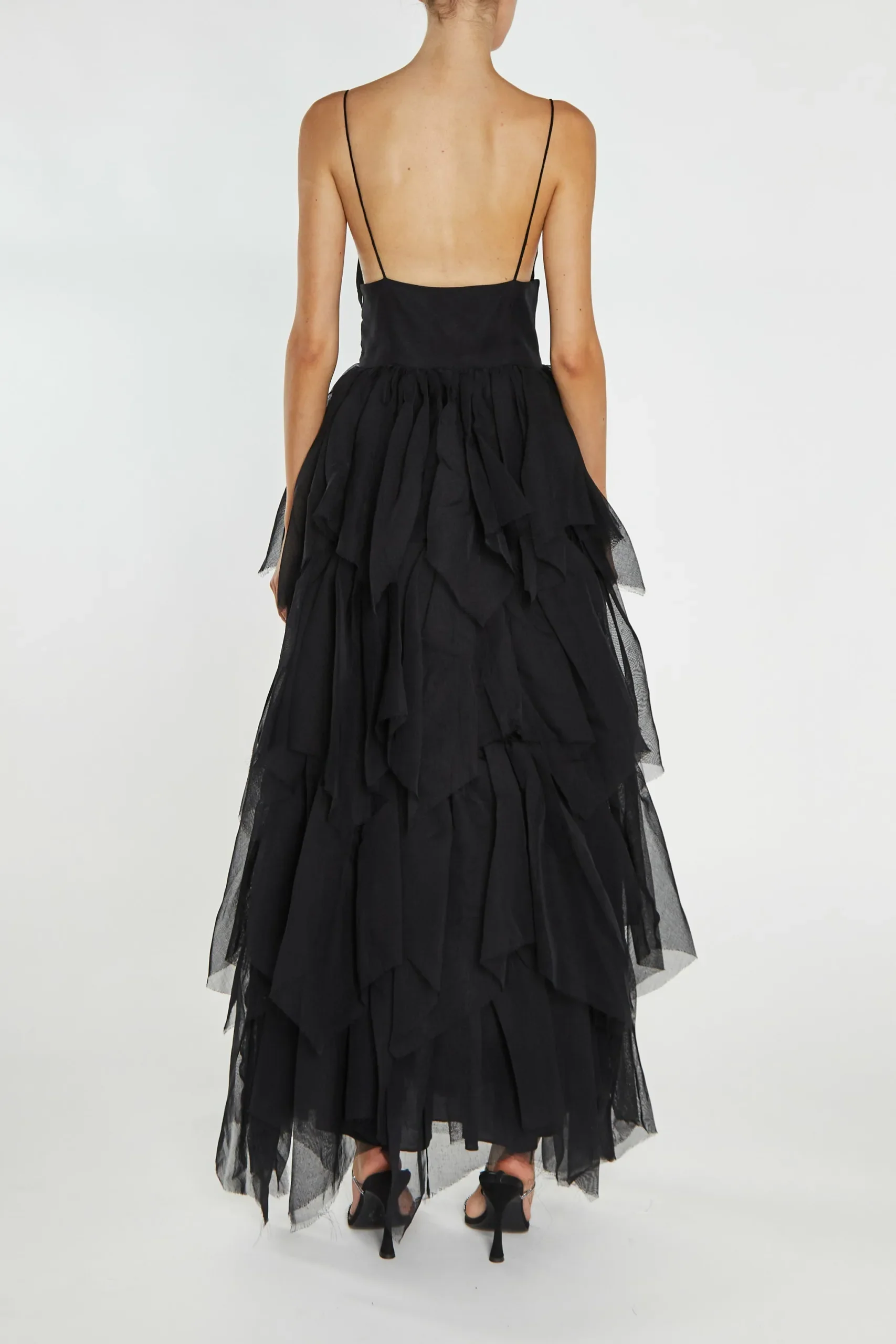 True Decadence Black Sadie Tulle Maxi Dress - Image 2