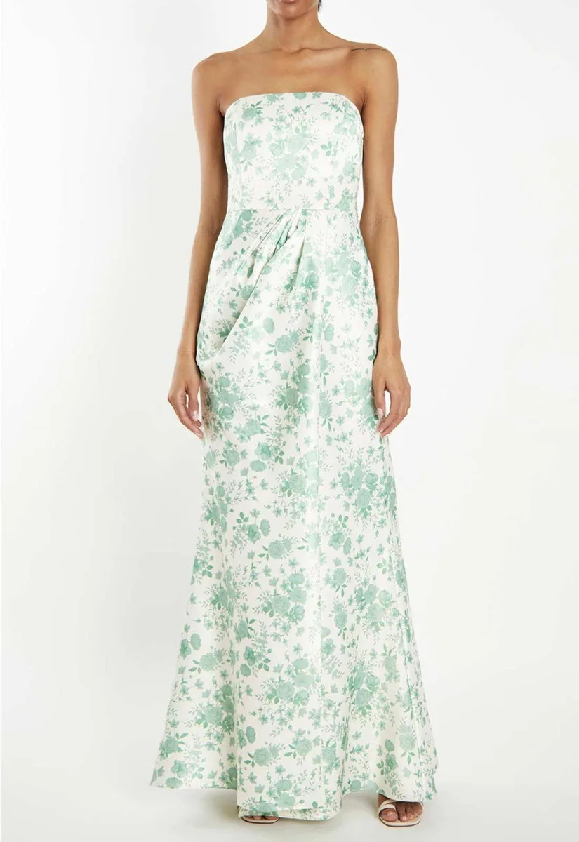 True Decadence Sage Rose Print Maxi Dress - Image 3