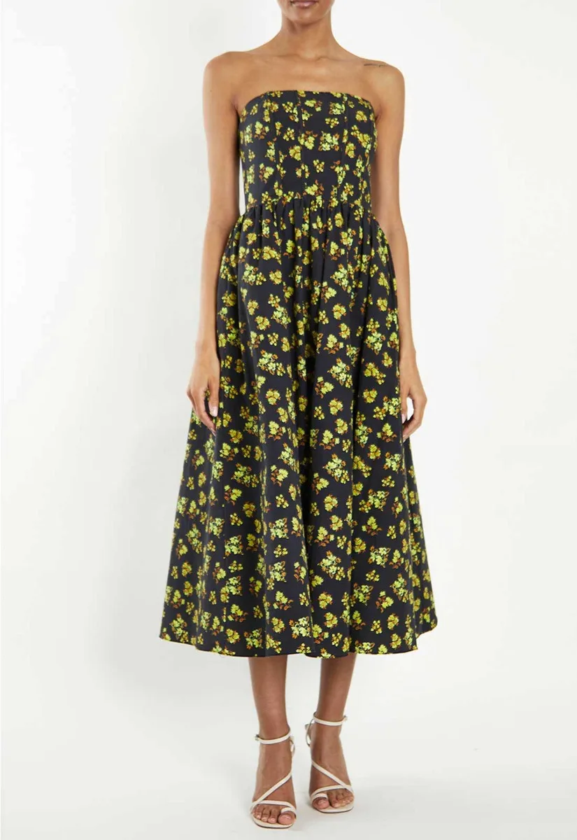True Decadence Strapless Print Dress - Image 3