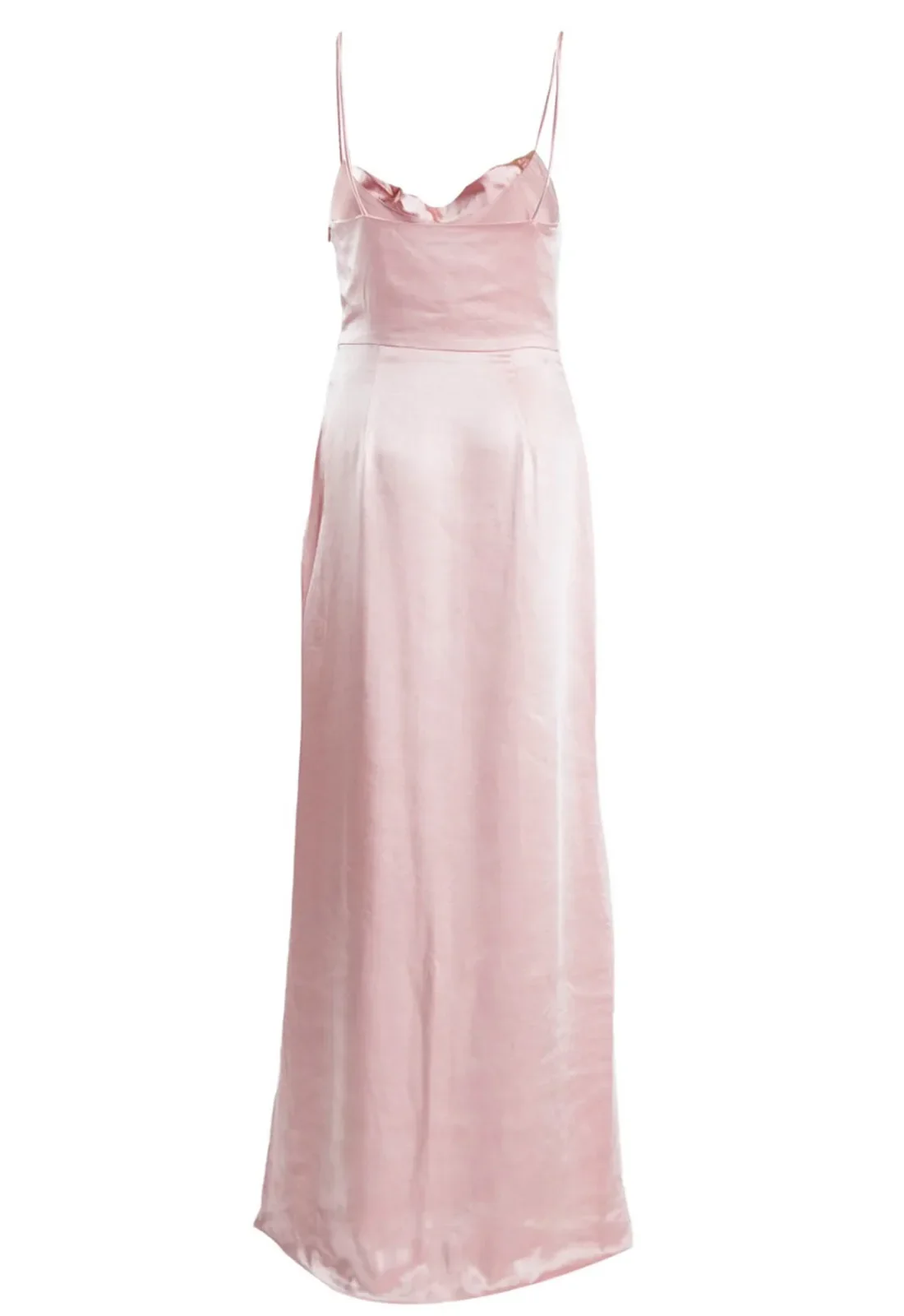 True Decadence Vivian Ballet Slipper Pink Cowl-Neck Bias Cut Maxi-Dress - Image 2