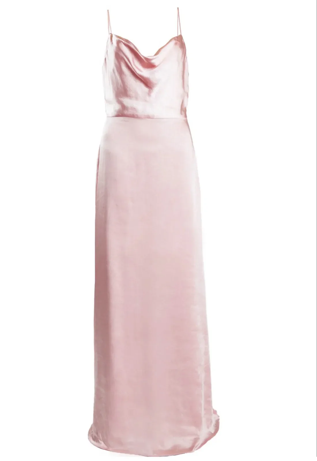 True Decadence Vivian Ballet Slipper Pink Cowl-Neck Bias Cut Maxi-Dress - Image 4