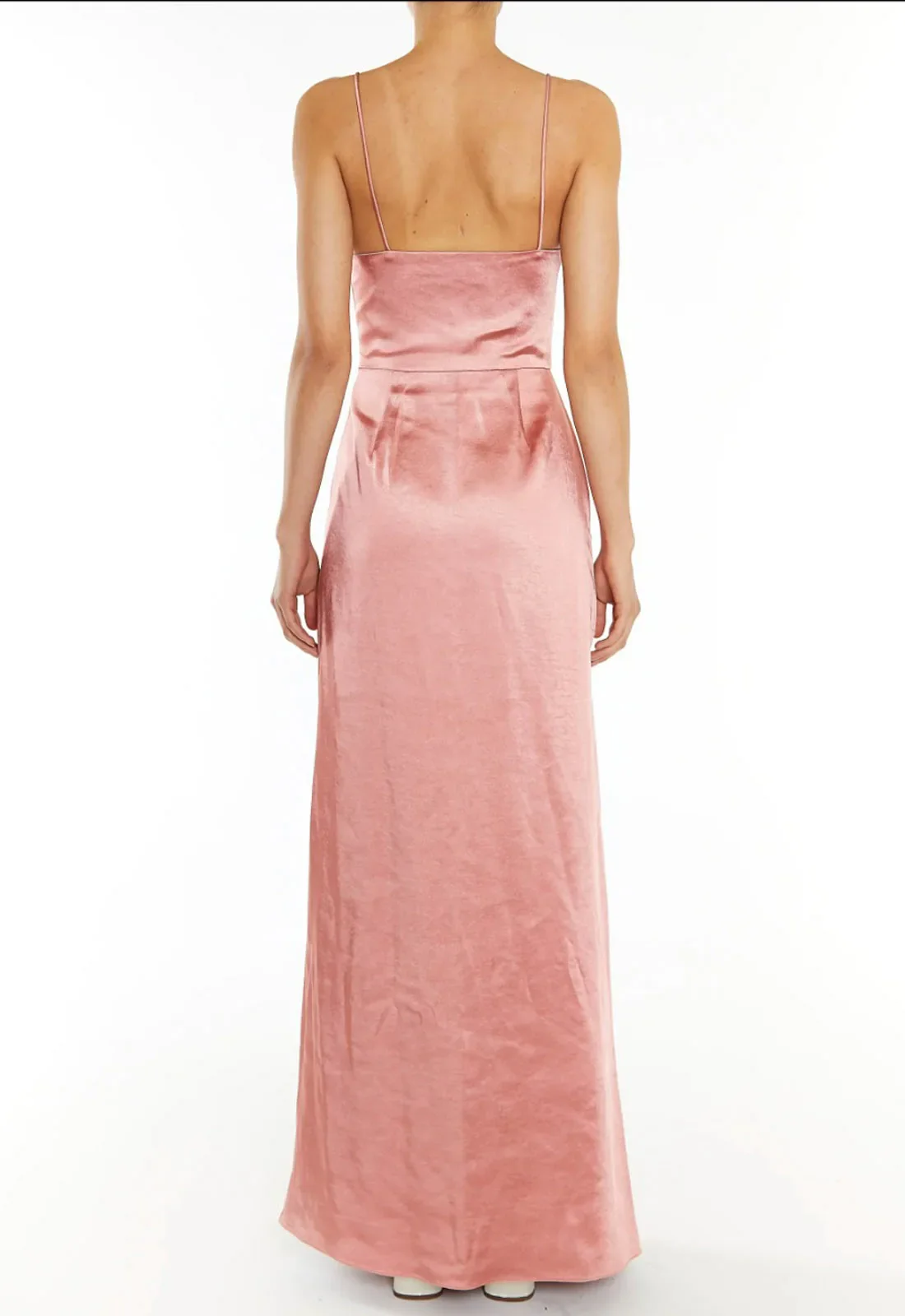 True Decadence Vivian Dusty Peach Cowl-Neck Bias Cut Maxi Dress - Image 2