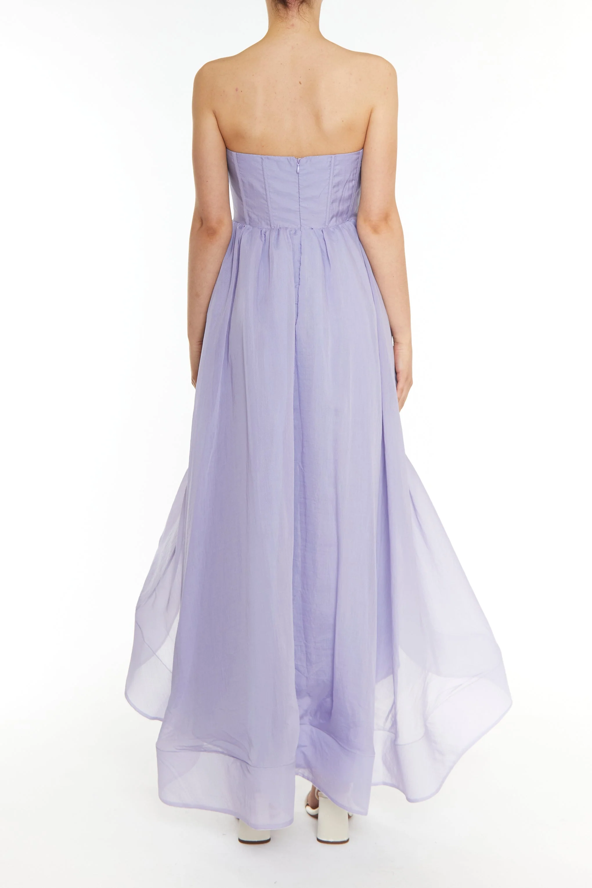 True Decadence Blue Winnie Corset Style Hi-Low Dress - Image 2